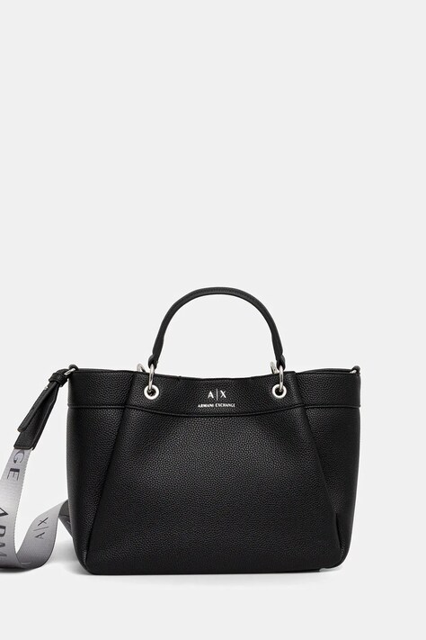 Torbica Armani Exchange črna barva