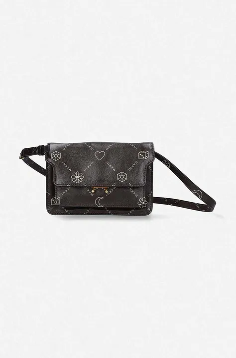 Marni leather handbag black color