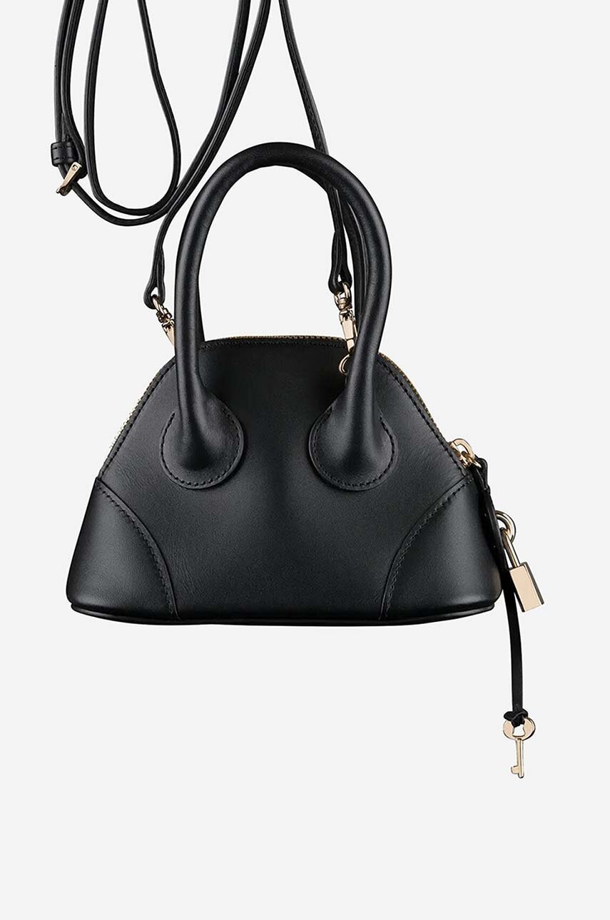 JW Anderson leather handbag Midi Twister Bag black color HB0539.LA0315 ...