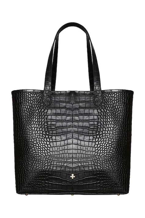 Kožená shopper taška Lilou Coco Jane černá barva, SHOP/COCJAN