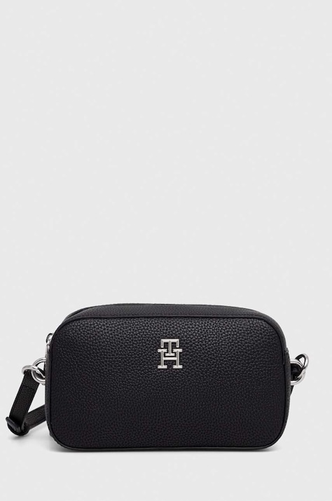 Kabelka Tommy Hilfiger černá barva, AW0AW15179