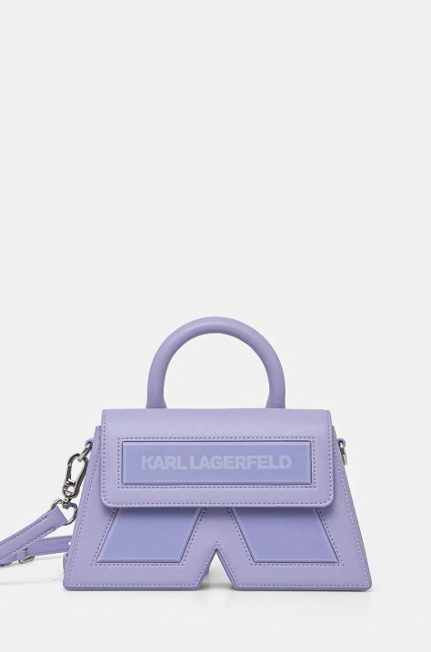 Karl Lagerfeld poseta culoarea violet