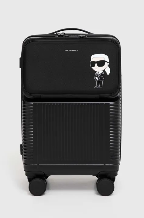 Βαλίτσα Karl Lagerfeld χρώμα: μαύρο