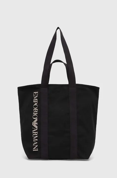 Βαμβακερή τσάντα Emporio Armani Underwear χρώμα: μαύρο, 231795 CC918