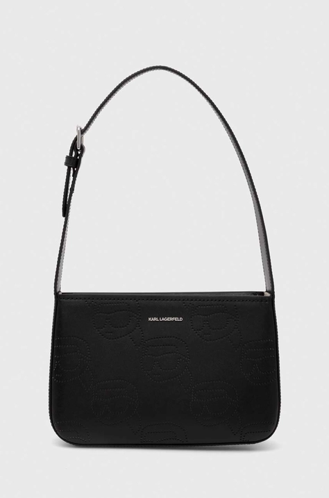 Karl Lagerfeld borsa a mano in pelle colore nero