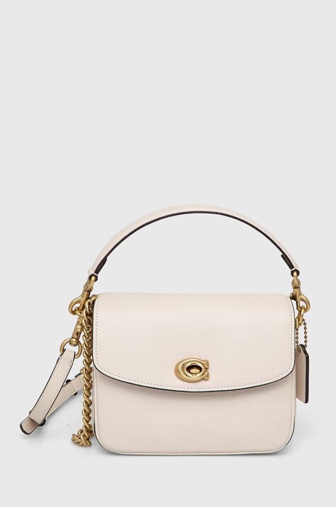 Coach poseta de piele Cassie 19 culoarea bej, CV437
