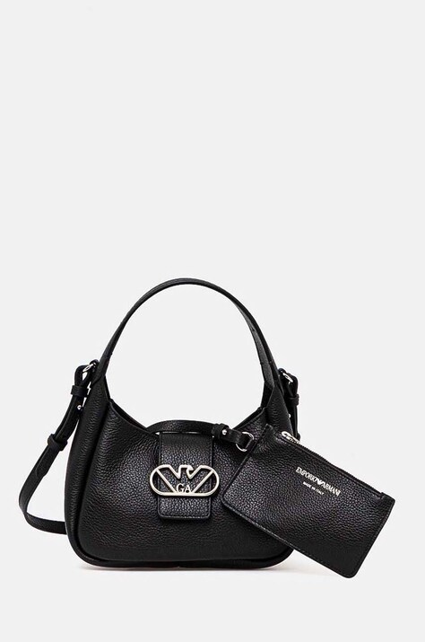 Кожаная сумочка Emporio Armani цвет чёрный Y3E235 YWQ9X