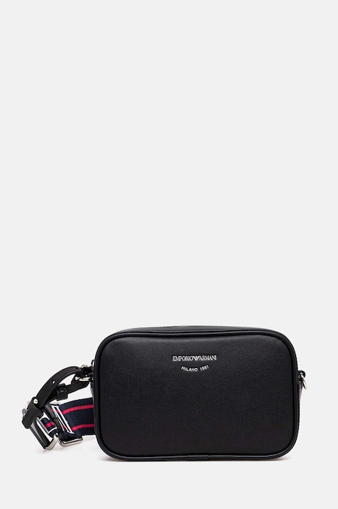 Emporio Armani poseta de piele culoarea negru, Y3H276 Y478E