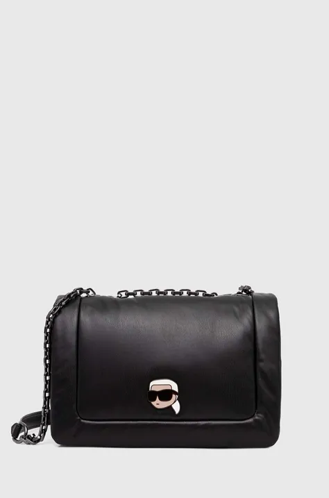 Kabelka Karl Lagerfeld čierna farba, 245W3054