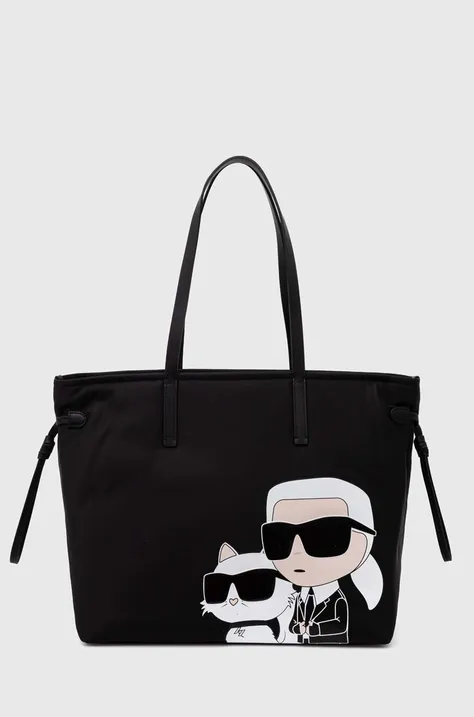 Τσάντα Karl Lagerfeld χρώμα: μαύρο, 245W3059