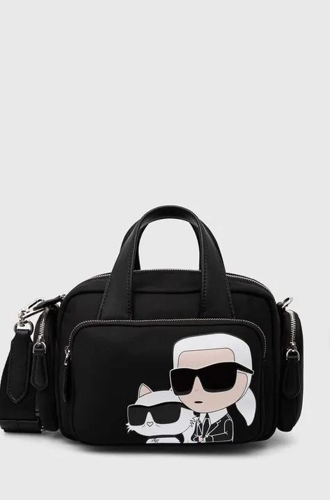 Τσάντα Karl Lagerfeld χρώμα: μαύρο, 245W3060