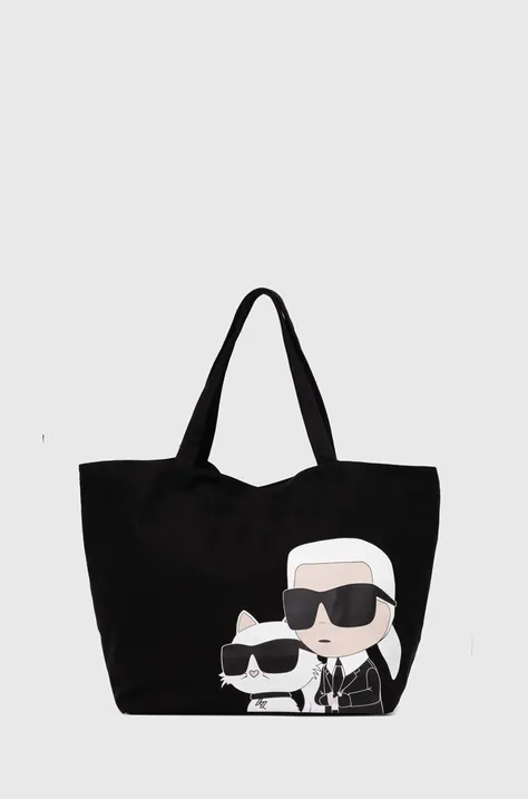 Torbica Karl Lagerfeld črna barva, 245W3850