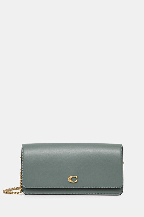 Coach poseta culoarea verde, CW586