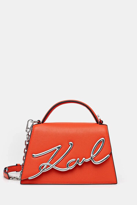 Karl Lagerfeld torebka K/SIGNATURE kolor pomarańczowy A1W30038