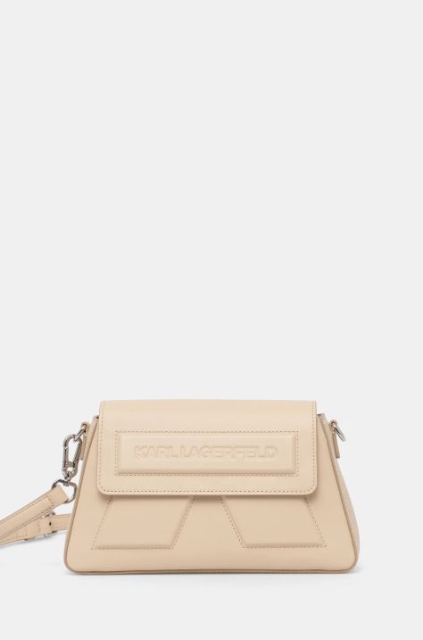 Karl Lagerfeld borsa a mano in pelle colore beige A1W30155