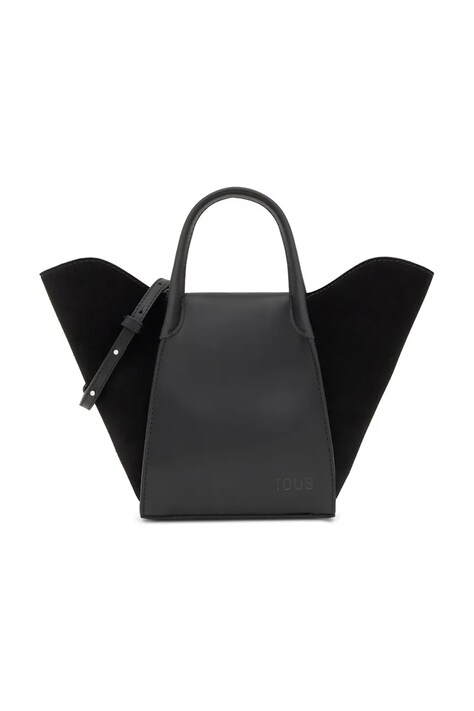 Tous poșetă de piele TULIP culoarea negru, 2002301551
