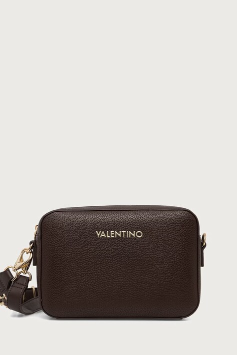 Valentino Bags Torebka crossbody damska z imitacji skóry brązowa VBS5A809