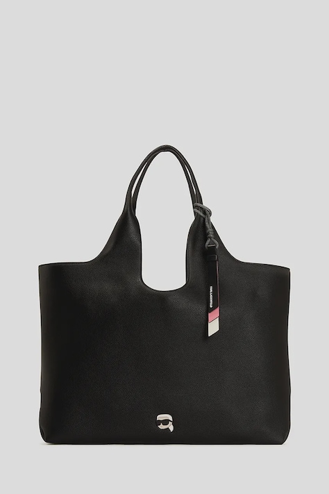 Karl Lagerfeld geantă IKON GRAINY culoarea negru, A3W30096