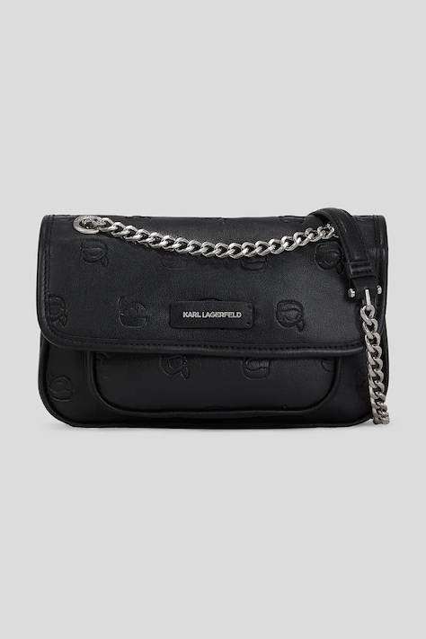 Karl Lagerfeld geantă IKON MONOGRAM culoarea negru, A3W30109