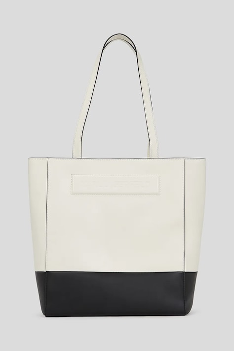 Karl Lagerfeld poșetă de piele IKON/K culoarea alb, A3W30184
