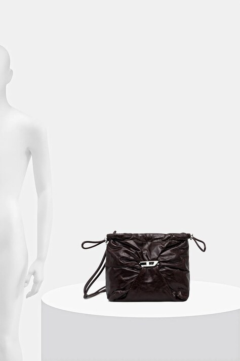 Кожаная сумочка Diesel SCRUNCH-D SCRUNCH-D цвет коричневый X10325.P1003