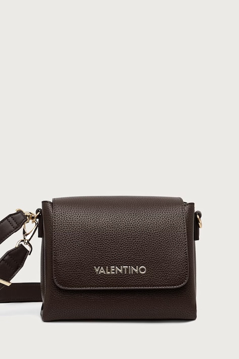 Valentino Bags Torebka crossbody damska z imitacji skóry brązowa VBS5A806