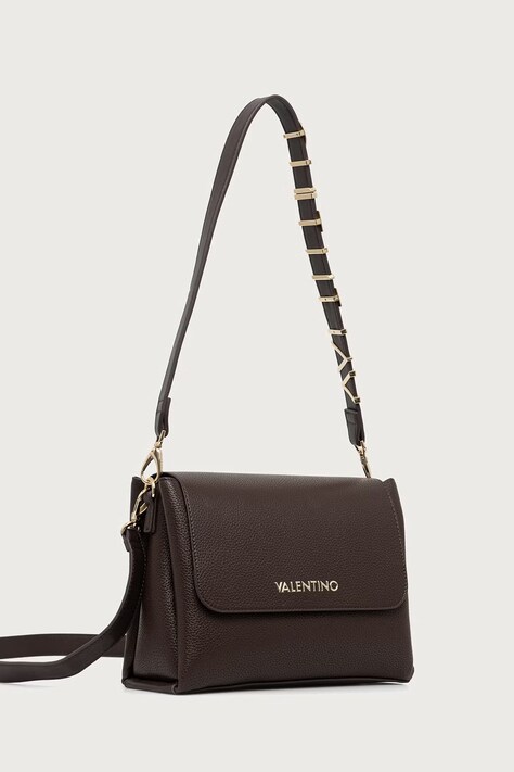 Valentino Bags Crossbody kabelka dámska z imitácie kože hnedá VBS5A803