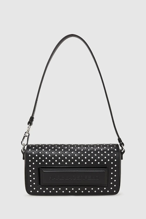 Karl Lagerfeld poșetă de piele culoarea negru, A4W30083