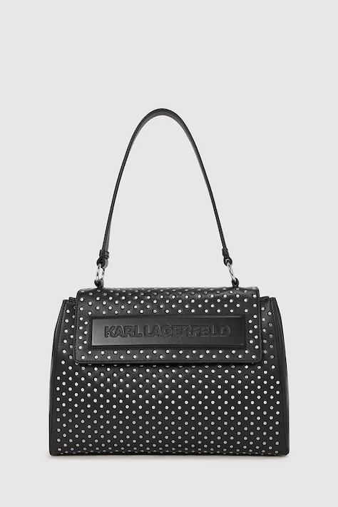 Кожаная сумочка Karl Lagerfeld цвет чёрный A4W30086