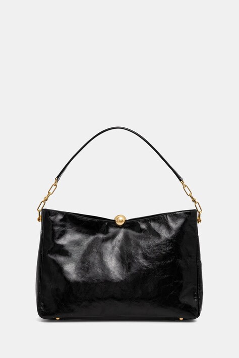 Furla torebka skórzana kolor czarny WB01885.BX4100.O6000