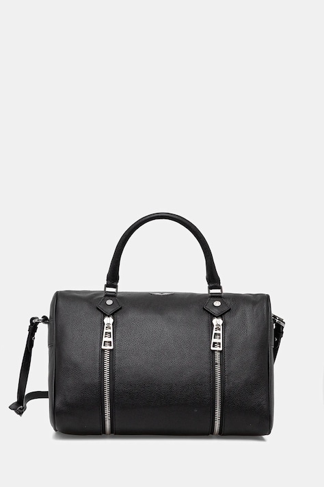 Δερμάτινη τσάντα ZADIG&VOLTAIRE χρώμα: μαύρο, LWBA04313