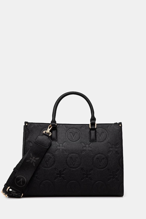 Valentino Bags torebka shopper damska z imitacji skóry SAMBA RE czarna VBS8ZG05