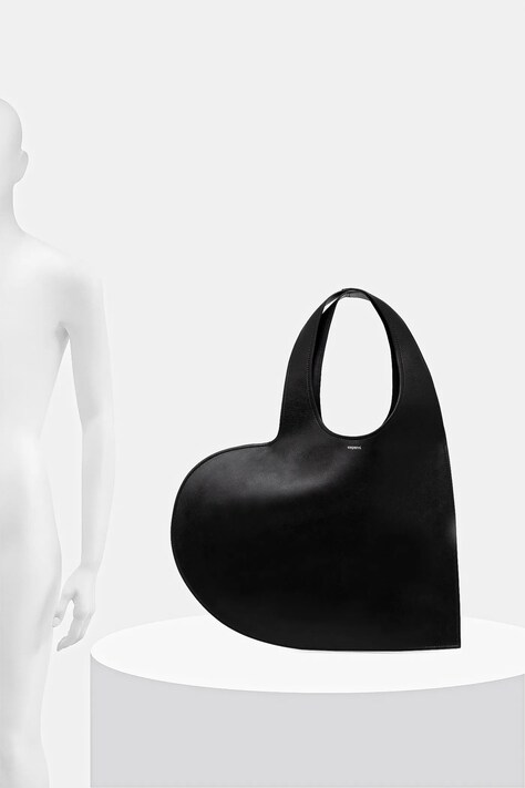 Шкіряна сумочка Coperni Double Heart — фото 6