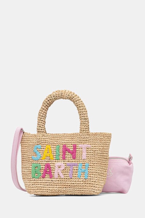 MC2 Saint Barth torebka crossbody damska pleciona beżowa RAFB003