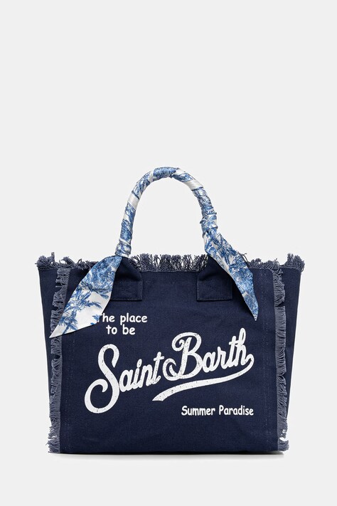 MC2 Saint Barth torebka shopper damska bawełniana granatowa VANI045