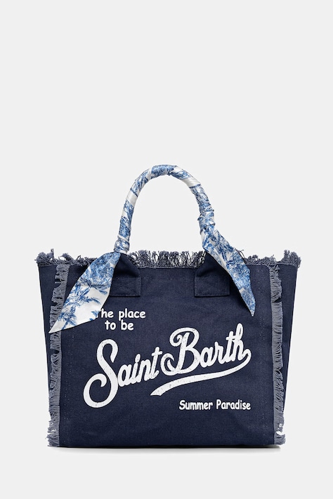 MC2 Saint Barth torebka shopper damska bawełniana granatowa VANI045