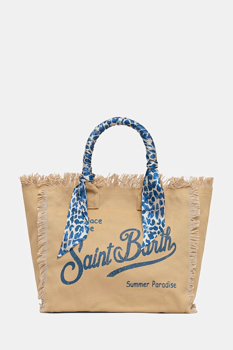 MC2 Saint Barth torebka shopper damska bawełniana beżowa VANI045