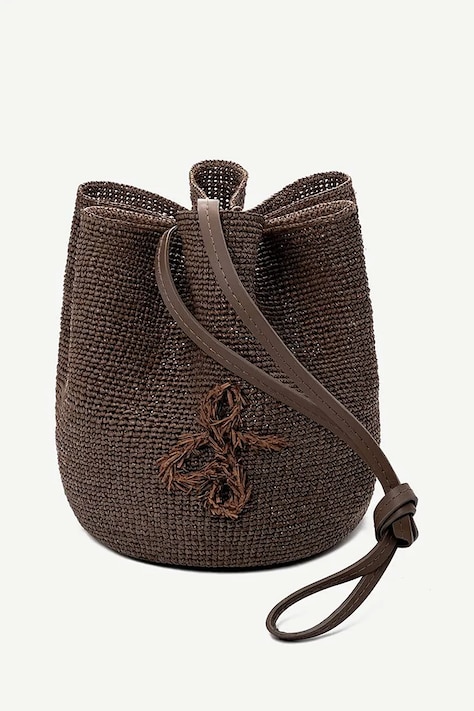 Kabelka Ruslan Baginskiy The HatBag hnedá farba, BBCT09-PRAF-108L-BHRPRB