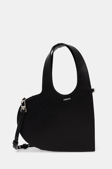 Coperni Mini Heart torebka crossbody damska skórzana czarna COPBA93F6083