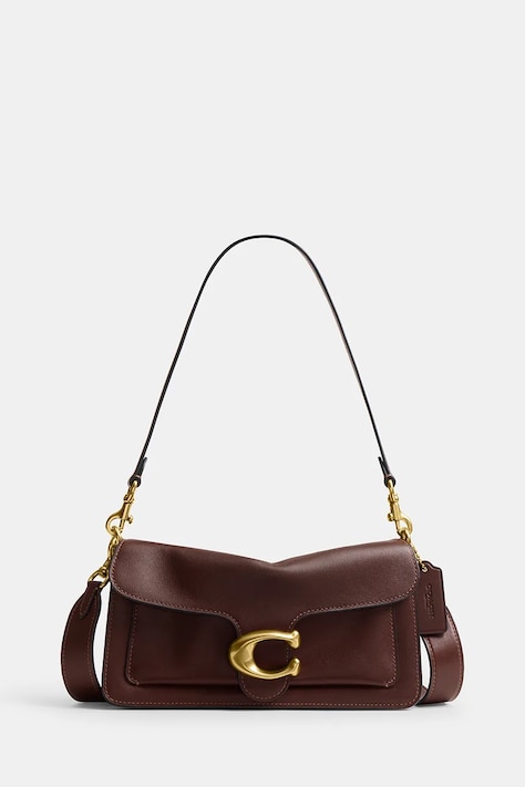 Coach torebka crossbody damska skórzana Tabby 26 in Soft Grain Leather brązowa CCX04