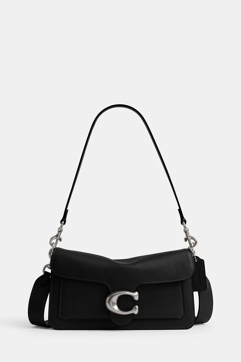 Coach torebka crossbody damska skórzana Tabby 26 in Soft Grain Leather czarna CCX04