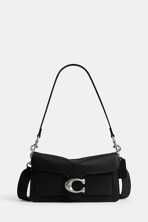 Coach torebka crossbody damska skórzana Tabby 26 in Soft Grain Leather czarna CCX04