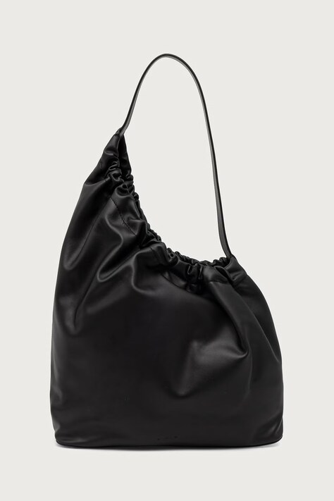 AESTHER EKME Demi Lune Cloud torebka damska zamszowa czarna 05CODEC100
