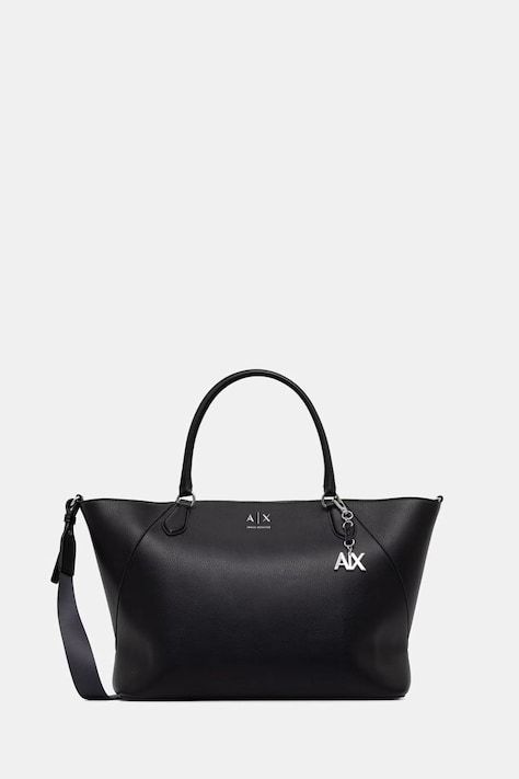 Armani Exchange kabelka typu tote dámska z imitácie kože čierna XW003142 AF26569