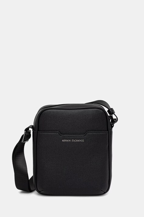 Armani Exchange saszetka męska z imitacji skóry czarna XM002584 AF22651