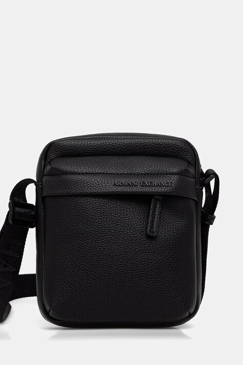 Armani Exchange чанта през рамо мъжка от имитация на кожа черна XM003597 AF26651