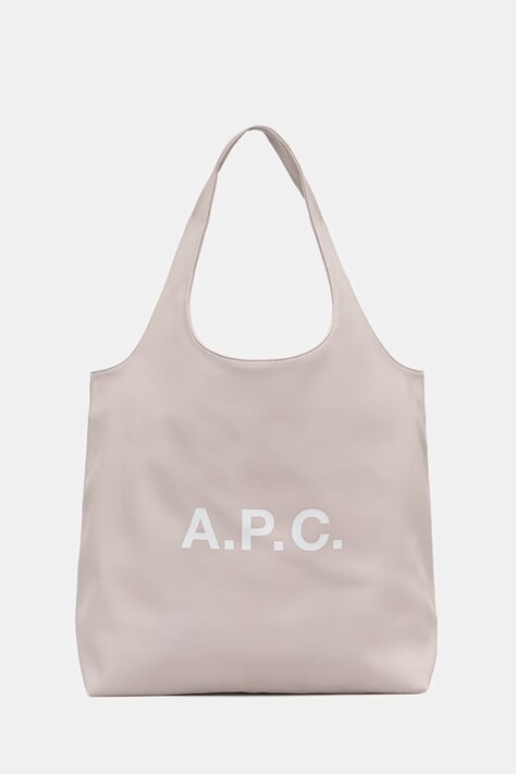 A.P.C. сумка из искусственной кожи tote ninon бежевая PUAAT.M61565
