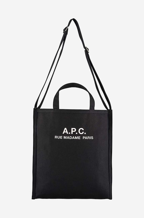 A.P.C. bag A.P.C. Cabas Recuperation black color CODBM-H61318 BLACK
