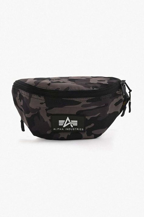Τσάντα φάκελος Alpha Industries χρώμα: γκρι