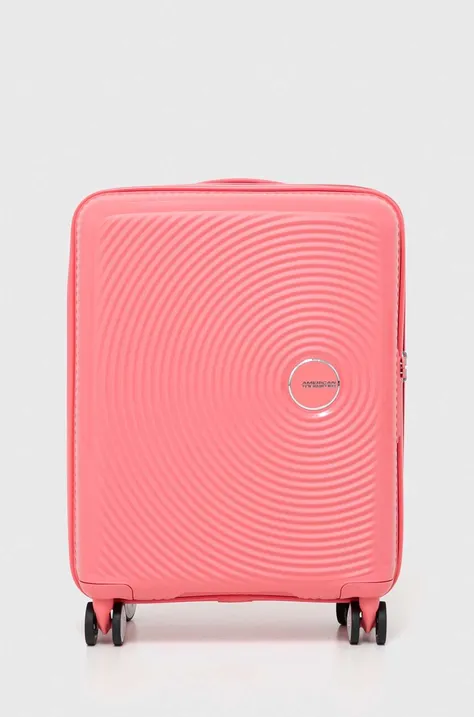Βαλίτσα American Tourister χρώμα: ροζ